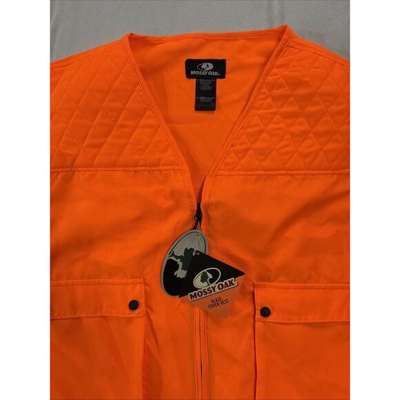 Mossy Oak Blaze Orange Upland Vest 2XL / 3XL Bird Deer Hunting Construction New - Picture 4 of 8